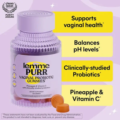 Balance pH, Eliminate Odor & Restore Flora Vaginal Probiotic Gummies