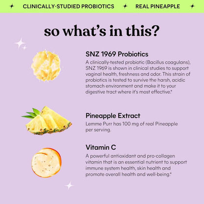 Balance pH, Eliminate Odor & Restore Flora Vaginal Probiotic Gummies