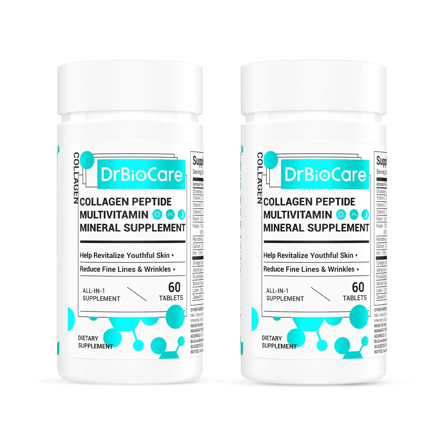 Restore Youthful Radiance & Gut Balance: Multi-Nutrient Collagen Peptides Tablets