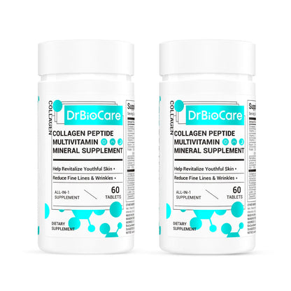 Restore Youthful Radiance & Gut Balance: Multi-Nutrient Collagen Peptides Tablets