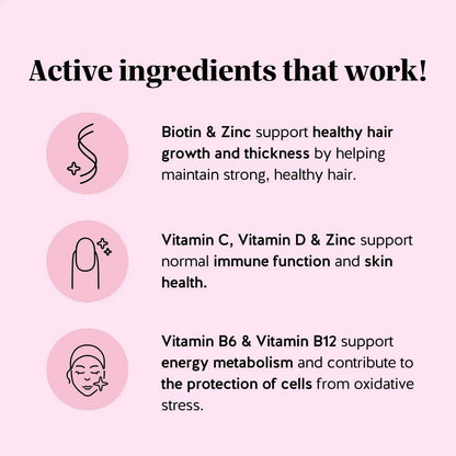 Supercharge Your Hair Growth with High-Potency Biotin & Collagen Gummies
