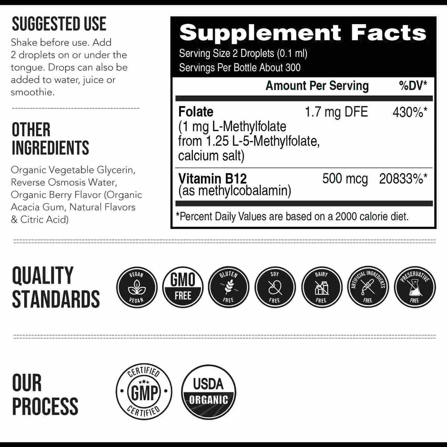 High-Absorption Organic Methyl Folate Supplement