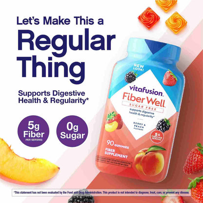 Tasty Daily Fiber Gummies for Natural Digestive Health & Regularity