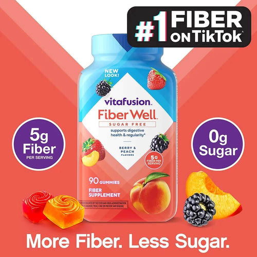 Tasty Daily Fiber Gummies for Natural Digestive Health & Regularity