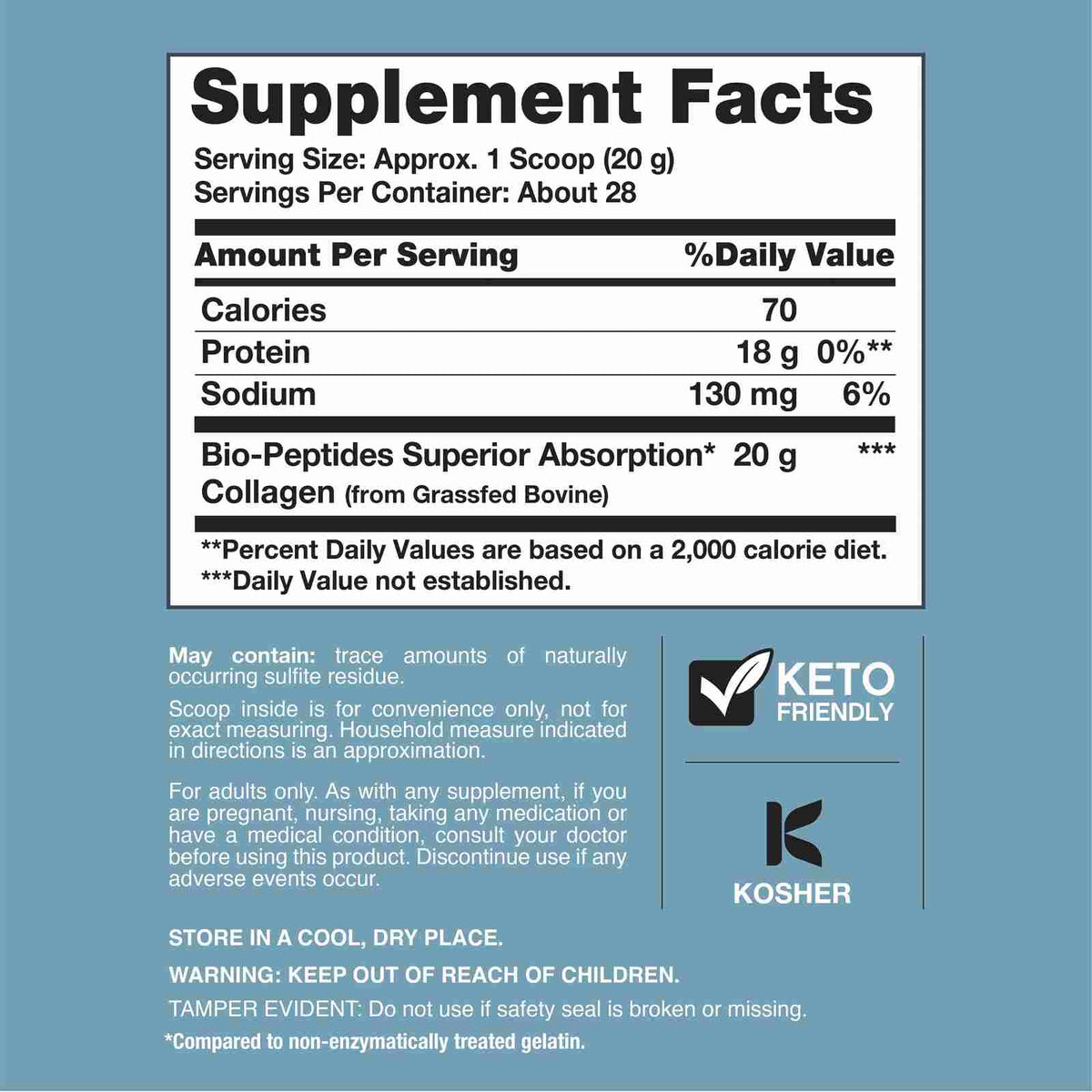 Bio-Peptides Collagen Powder for Superior Absorption & Youthful Skin