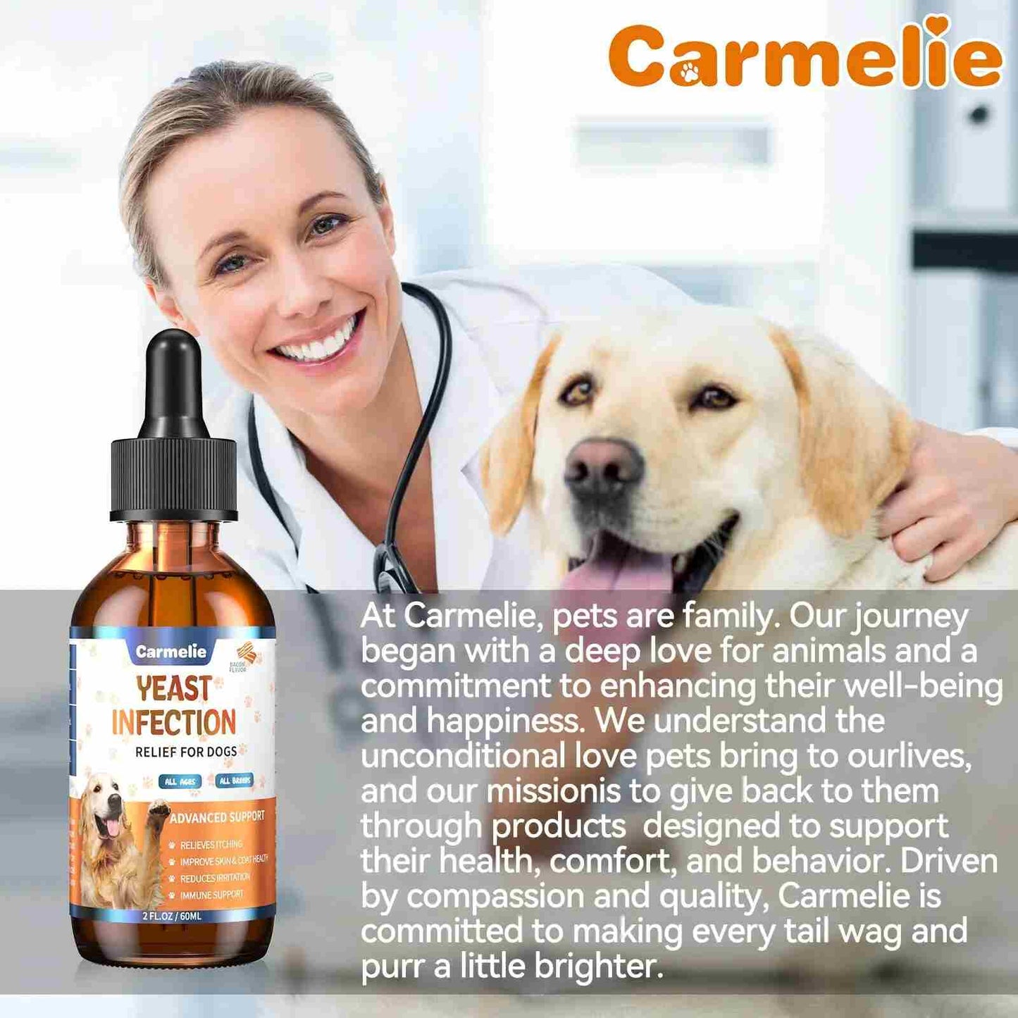 Dog Ear & Skin Relief Drops – Natural Allergy & Yeast Treatment