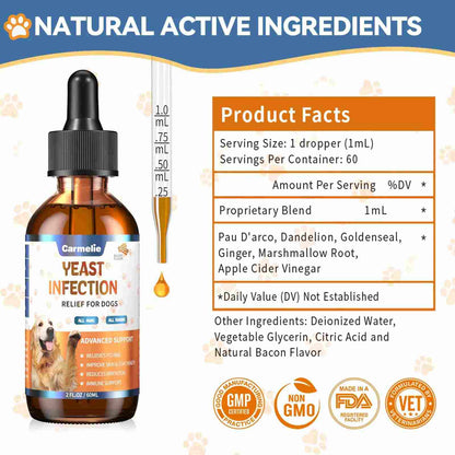 Dog Ear & Skin Relief Drops – Natural Allergy & Yeast Treatment