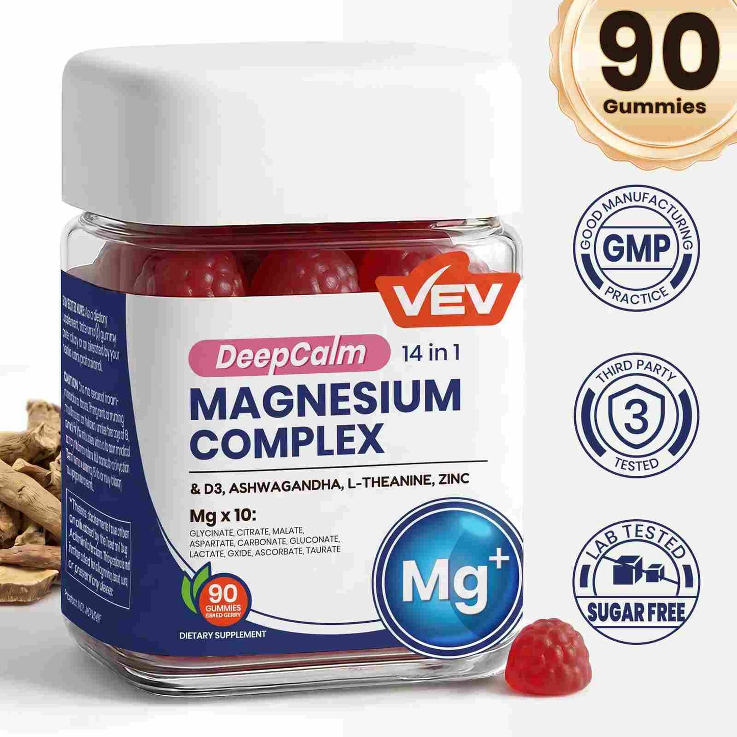 Deep Sleep & Stress Relief Magnesium Ashwagandha Complex
