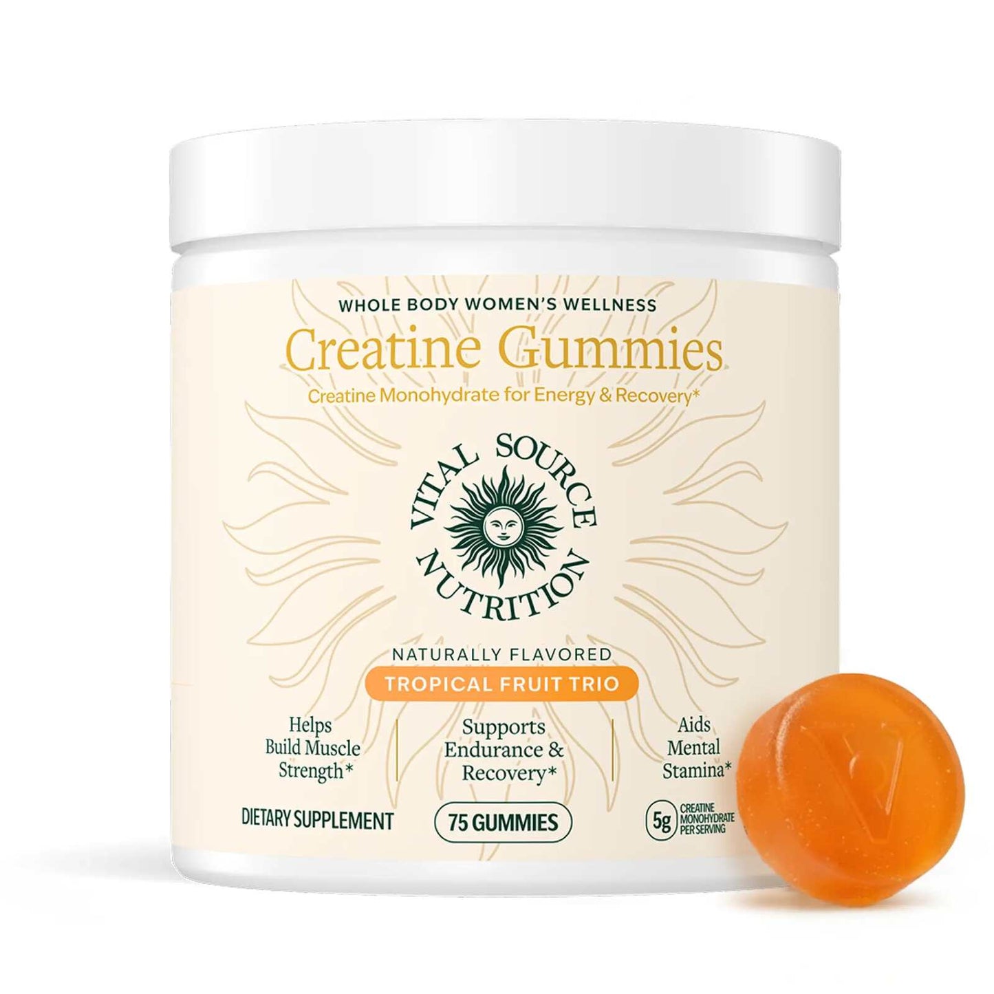 Pure Creatine Monohydrate Gummies for Daily Strength & Muscle Energy