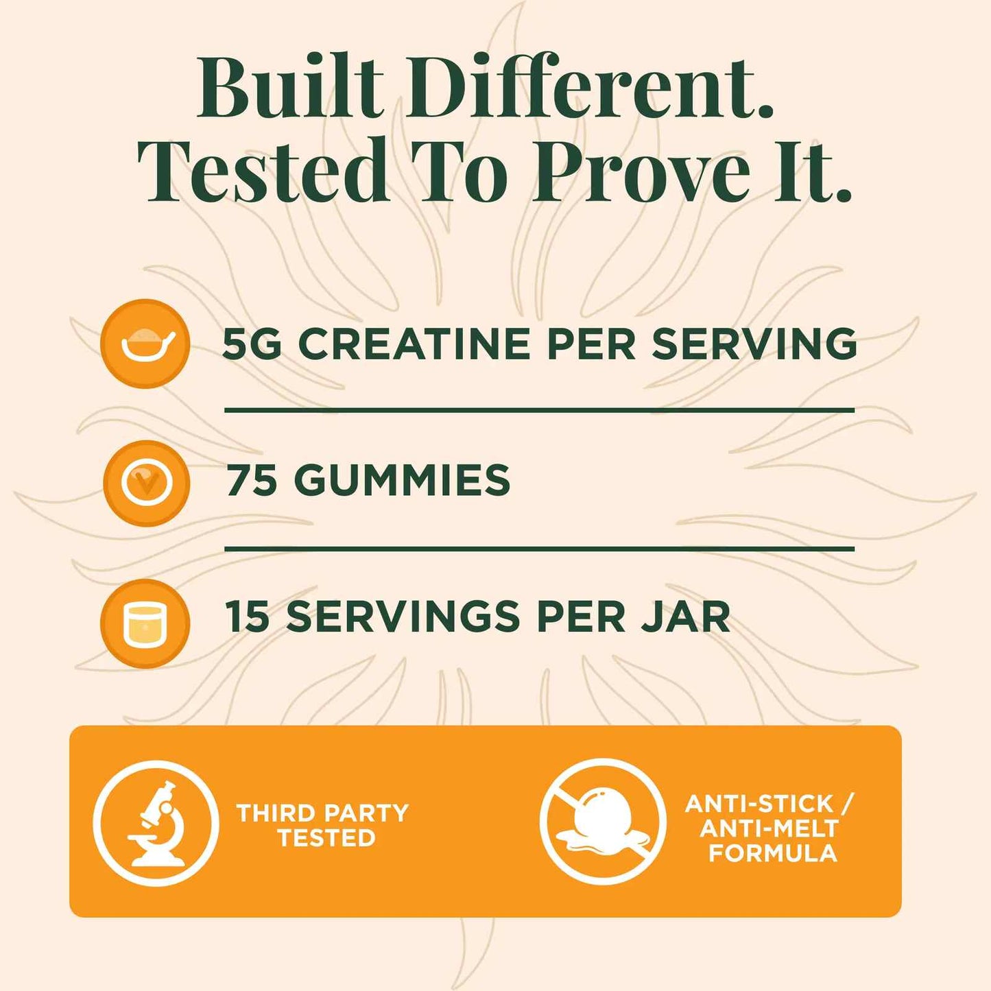 Pure Creatine Monohydrate Gummies for Daily Strength & Muscle Energy