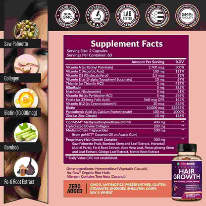 Hair Growth Supplement for Thicker, Fuller Hair