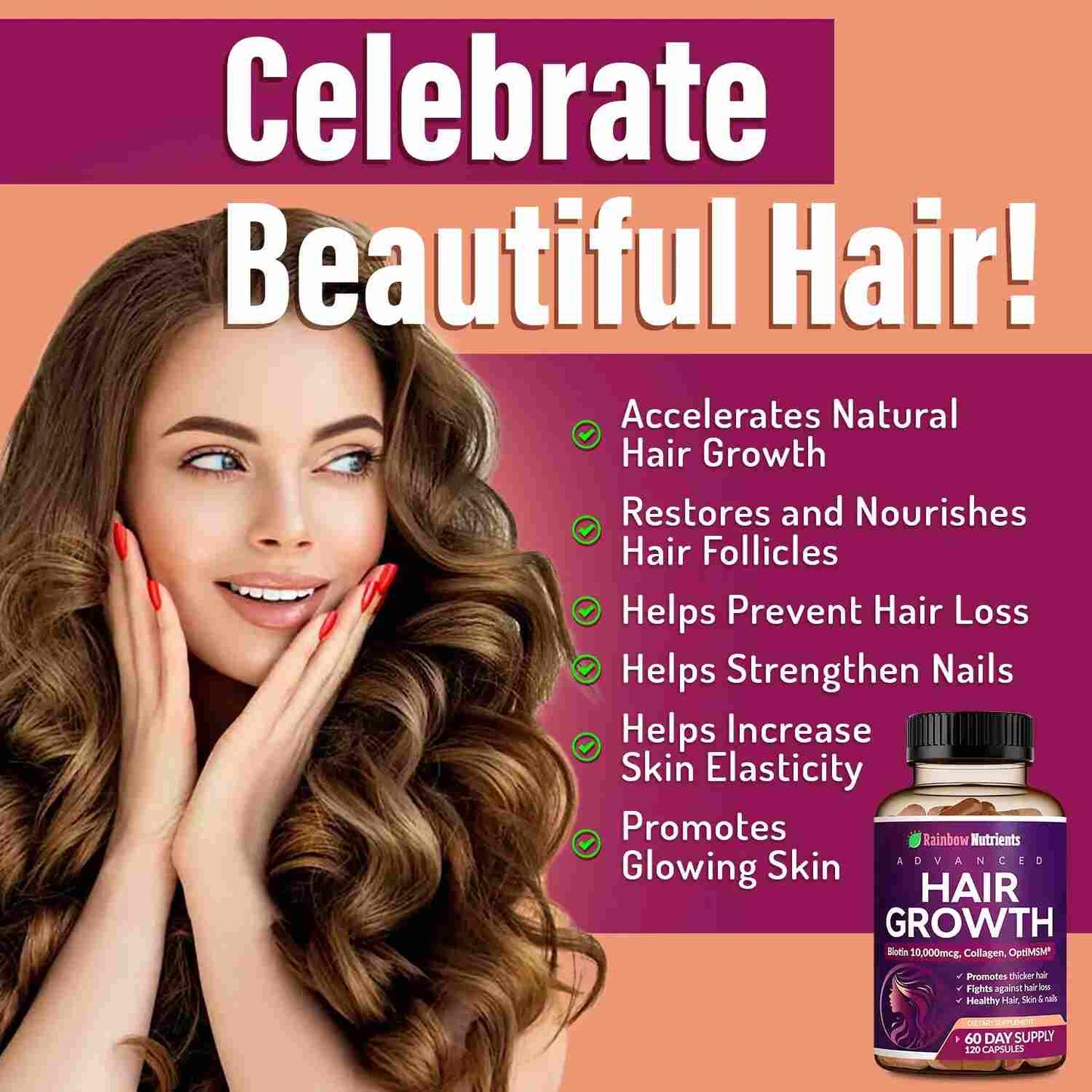 Hair Growth Supplement for Thicker, Fuller Hair