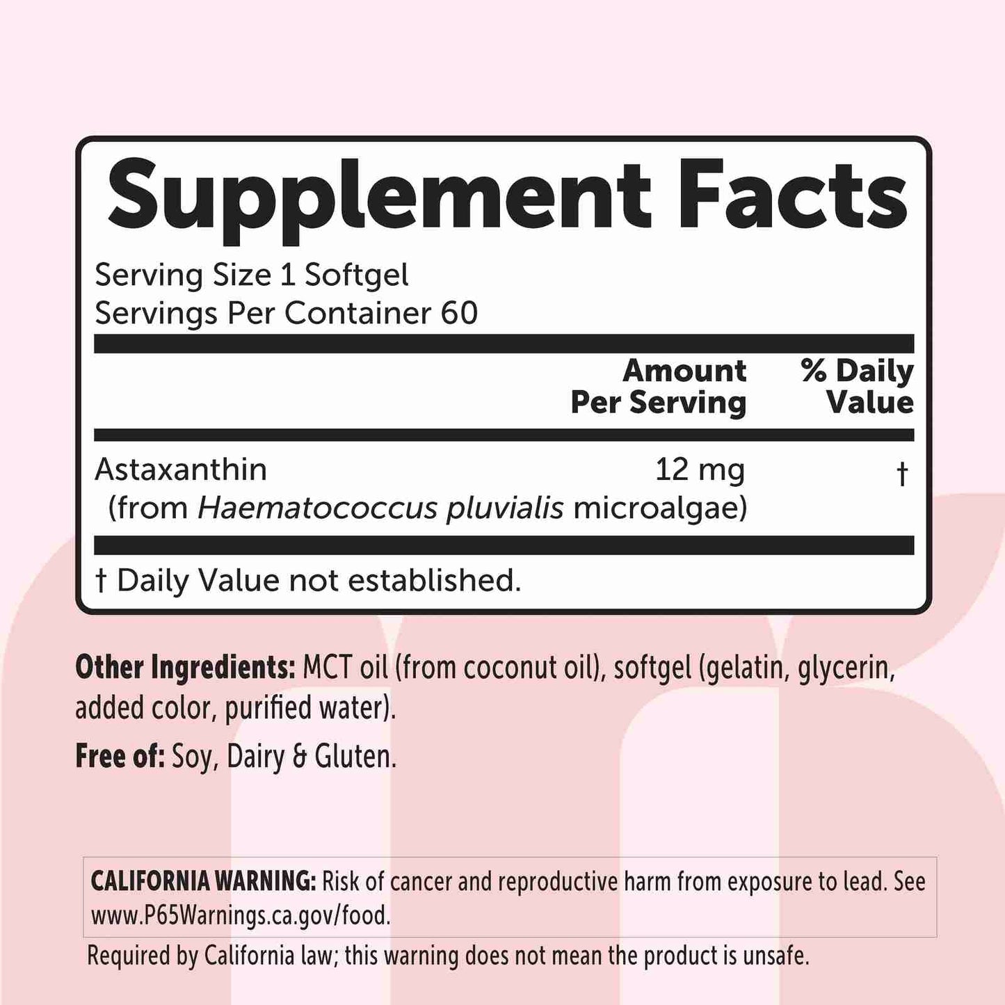 Premium Astaxanthin 12mg – Ultimate Antioxidant & Cellular Health Support