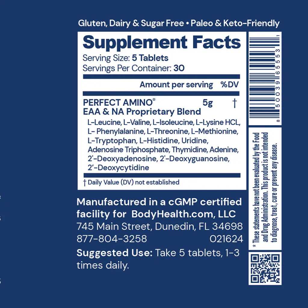 Essential Amino Acid Tablets for Rapid Muscle Recovery & Daily Vitality