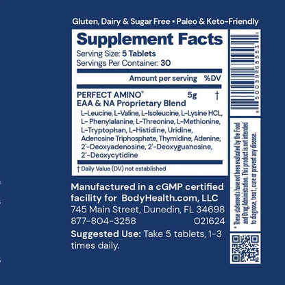 Essential Amino Acid Tablets for Rapid Muscle Recovery & Daily Vitality