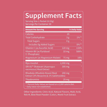 Hormonal Support Daily Drink Mix – Shatavari, Inositol & Rhodiola