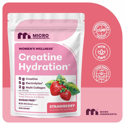 Creatine Monohydrate Powder with Electrolytes & Probiotics