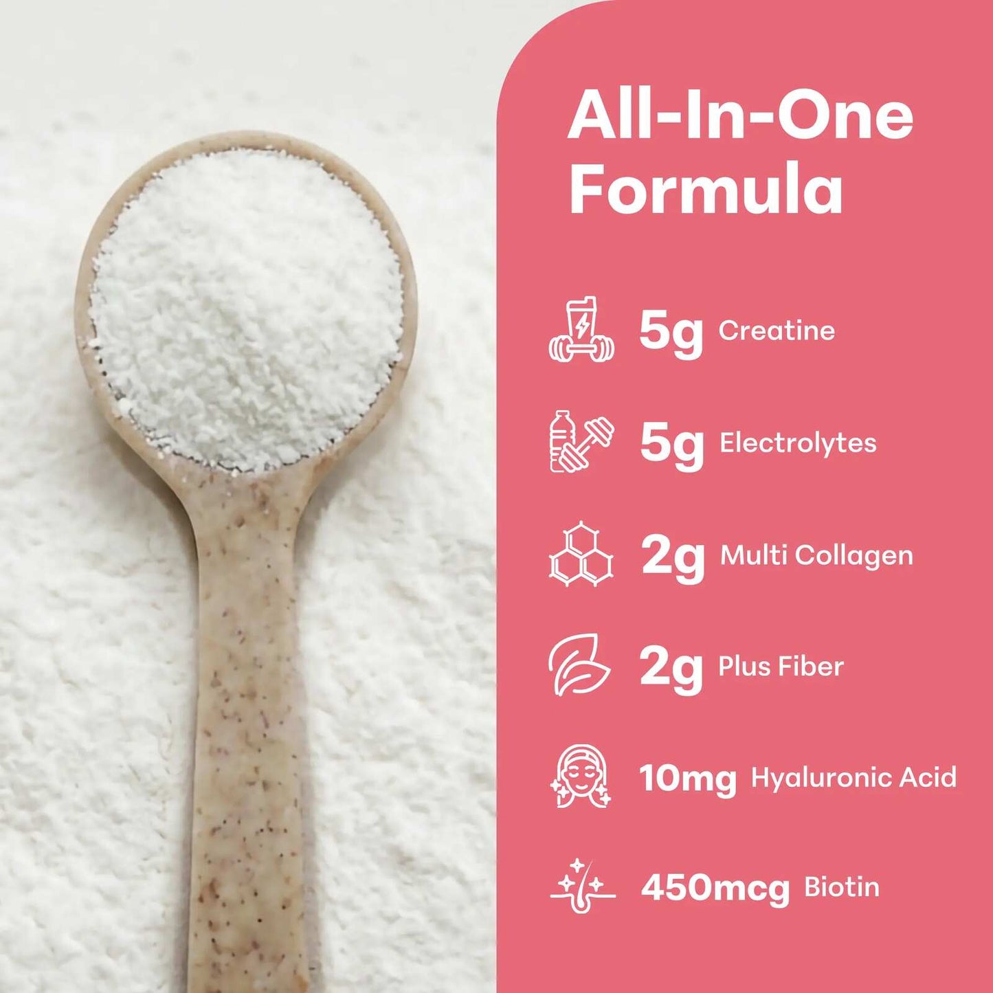Creatine Monohydrate Powder with Electrolytes & Probiotics