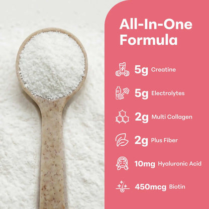 Creatine Monohydrate Powder with Electrolytes & Probiotics