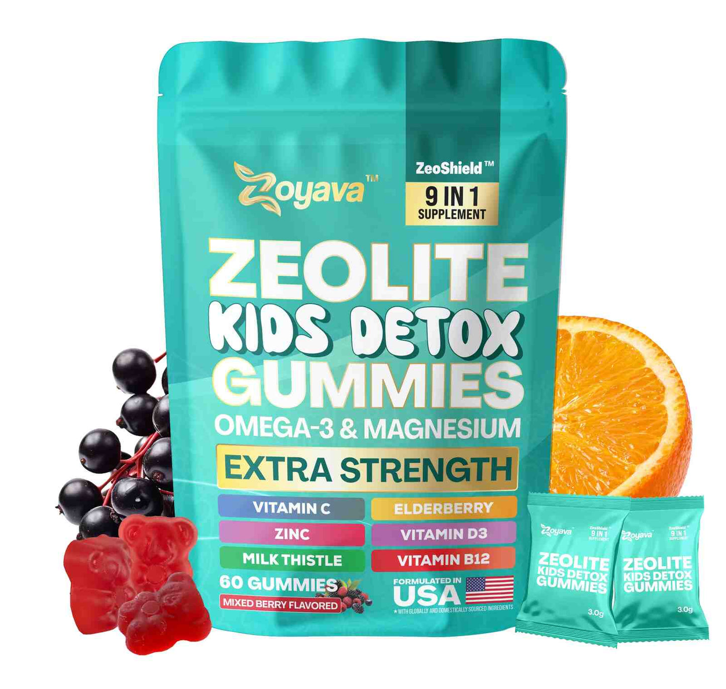 Deep Cellular Heavy Metal Detox & Immune Support Zeolite Gummies