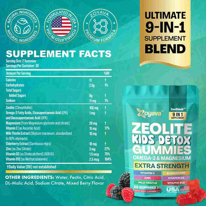 Deep Cellular Heavy Metal Detox & Immune Support Zeolite Gummies