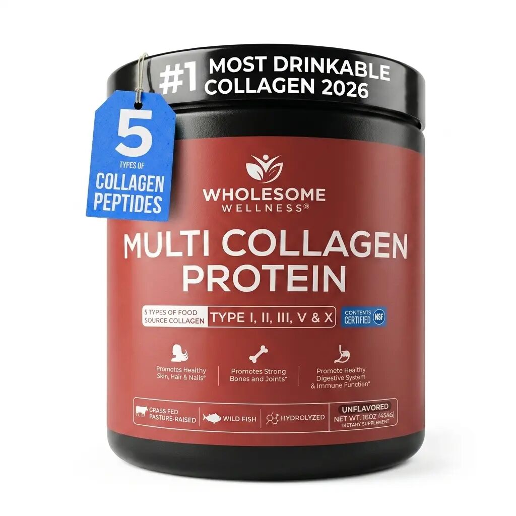 All-in-One Multi Collagen Protein Powder – Hydrolyzed Types I, II, III, V & X