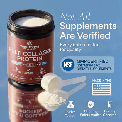All-in-One Multi Collagen Protein Powder – Hydrolyzed Types I, II, III, V & X