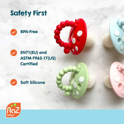 [BUY 1 GET 3 FREE] Gentle Soothing & Teething Relief Silicone Baby Pacifier