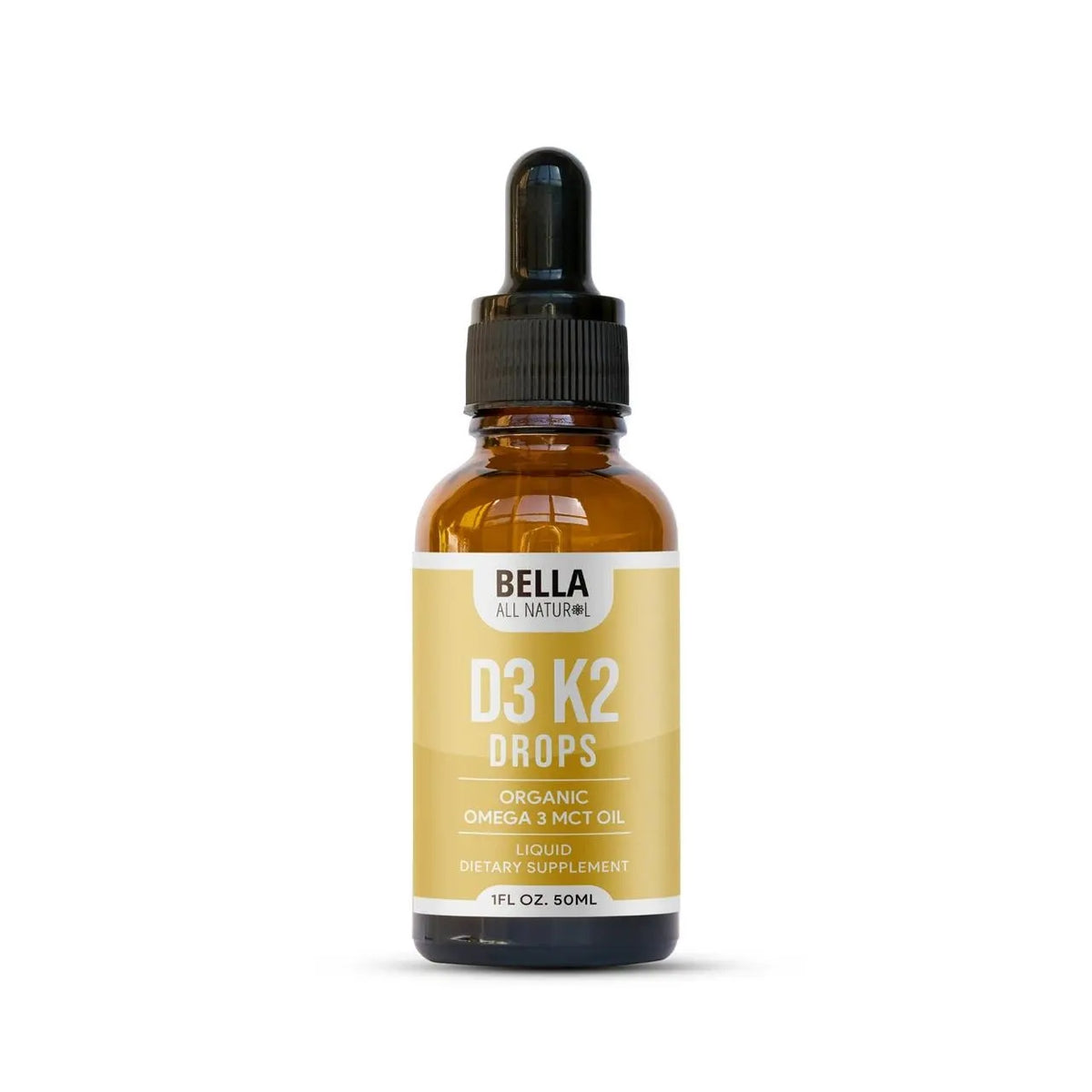 Organic Vitamin D3 K2 Liquid Drops with Omega-3 & MCT Oil