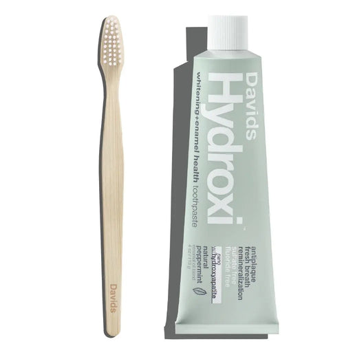 [BUY 1 GET 1 FREE] Nano-Hydroxyapatite Remineralizing Toothpaste & Bamboo Toothbrush Starter Kit