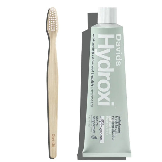 [BUY 1 GET 1 FREE] Nano-Hydroxyapatite Remineralizing Toothpaste & Bamboo Toothbrush Starter Kit