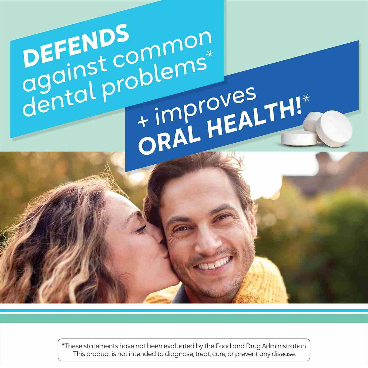 Clinically Proven Oral Probiotic Lozenges for Fresh Breath & Healthy Teeth & Gums
