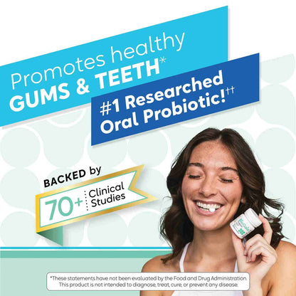 Clinically Proven Oral Probiotic Lozenges for Fresh Breath & Healthy Teeth & Gums