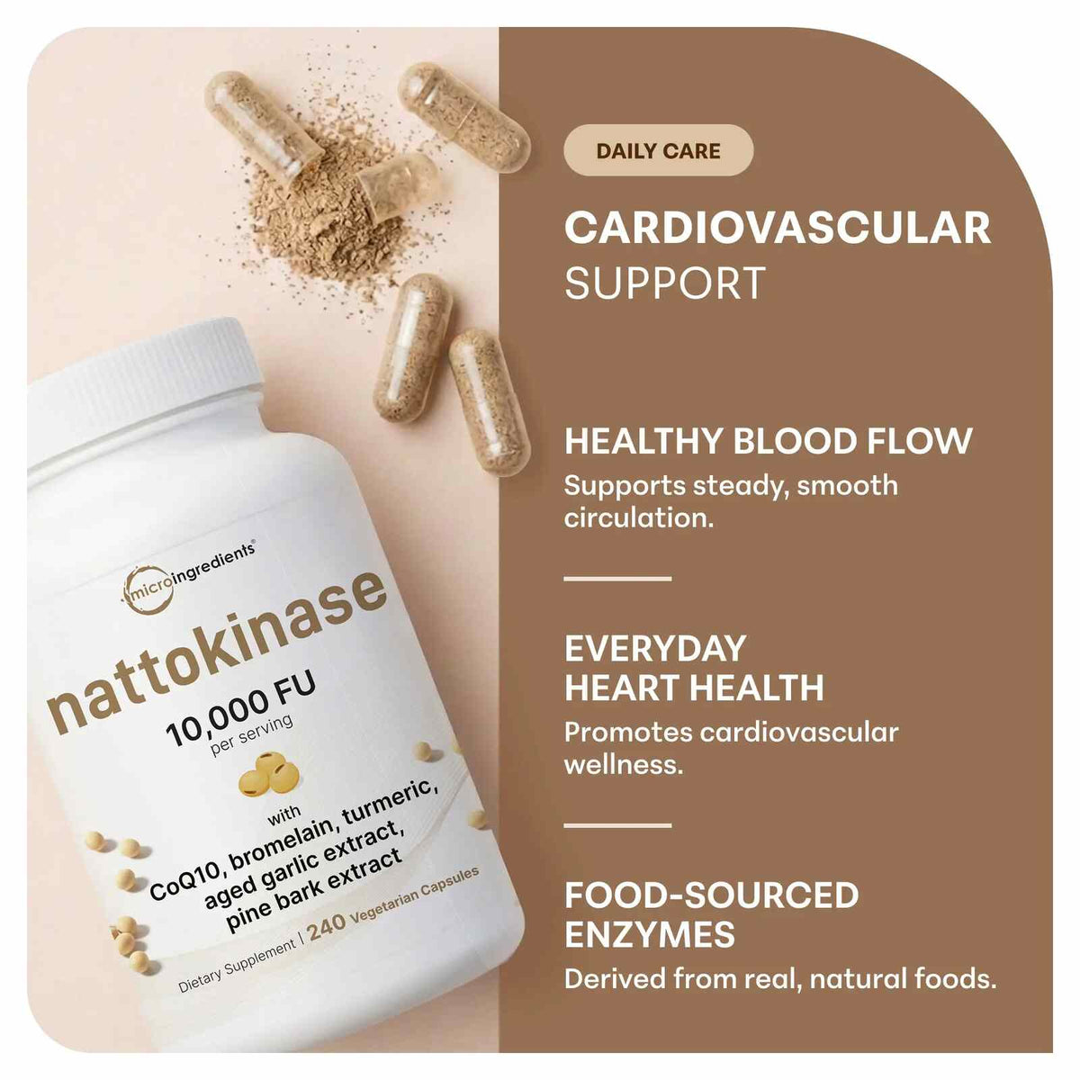 10,000 FU Nattokinase Complex – Premium Circulation & Heart Support