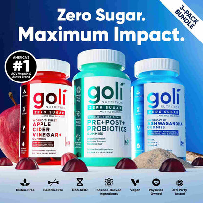 Zero-Sugar Best Seller Trio: Gut Health, Calm & Vitality