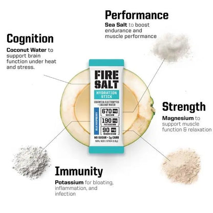 Fire Salt Zero Sugar Electrolyte Powder Packets