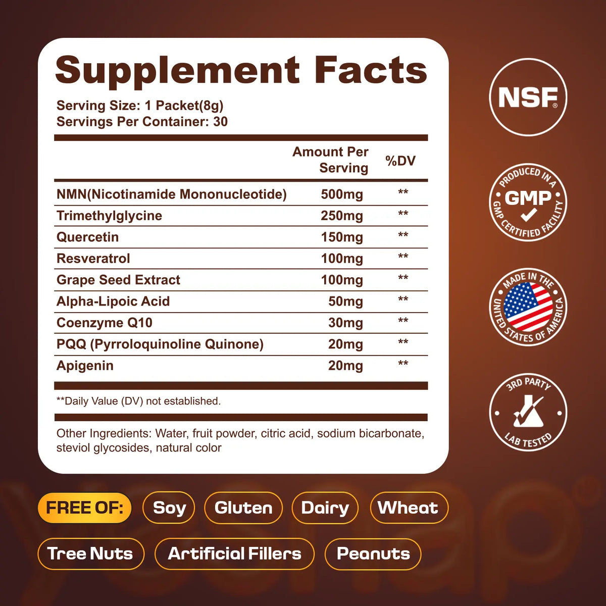 Ultimate 8-in-1 NAD+ Boosting Anti-Aging Supplement