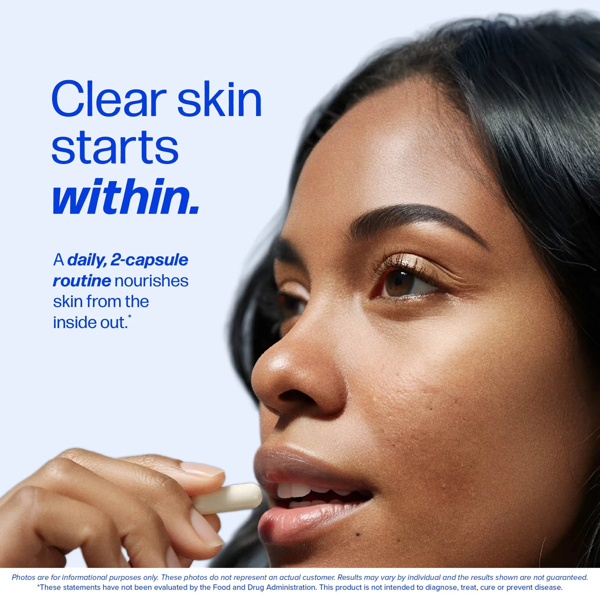 Clear Skin & Acne Support Capsules with Probiotics, DIM & Zinc