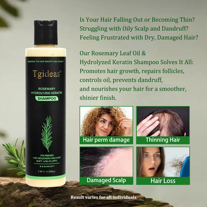 Natural Rosemary & Keratin Hair Growth Shampoo