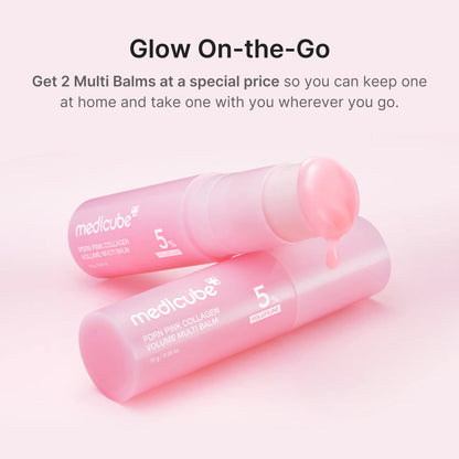 PDRN Pink Collagen Multi-Balm Stick: Instant Glow & Deep Wrinkle Bounce