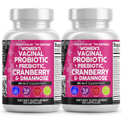 Comprehensive Feminine Care: Daily Probiotics, Prebiotics, Cranberry & D-Mannose