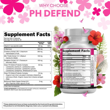Comprehensive Feminine Care: Daily Probiotics, Prebiotics, Cranberry & D-Mannose