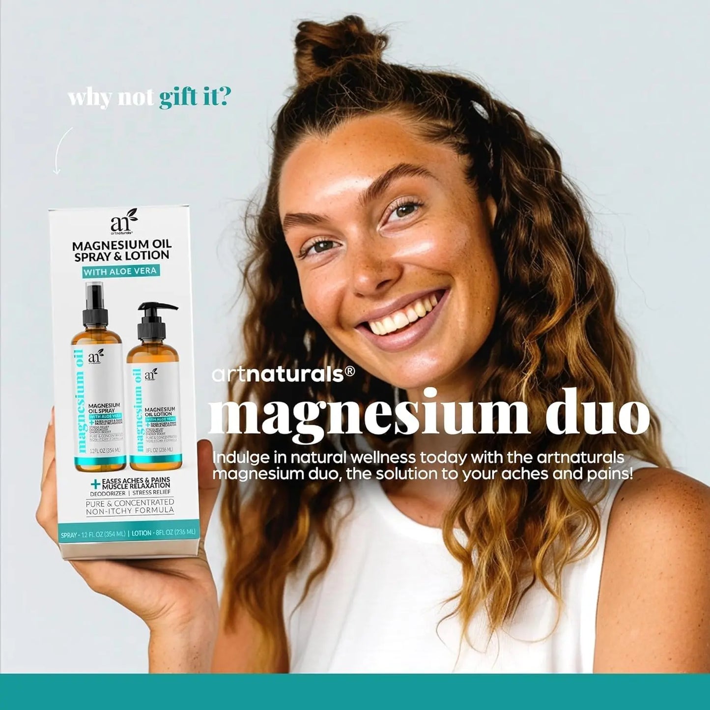 Pure Magnesium Therapy Spray for Natural Muscle & Sleep Relief