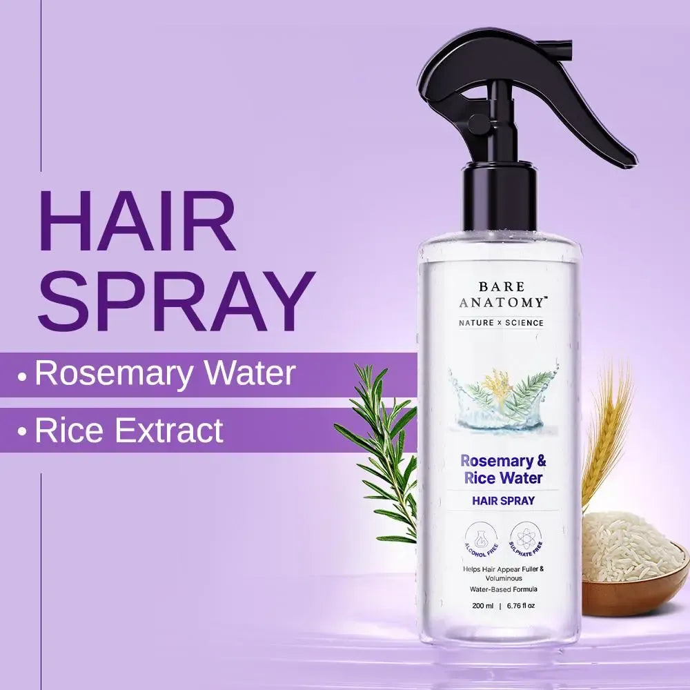 Ultra-Concentrated Rosemary & Biotin Hair Growth Spray for Thicker, Fuller Hair