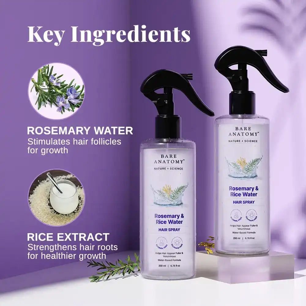 Ultra-Concentrated Rosemary & Biotin Hair Growth Spray for Thicker, Fuller Hair
