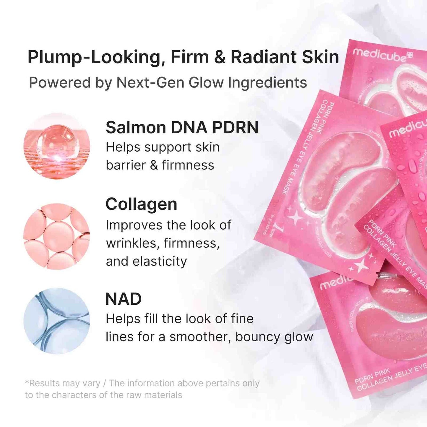 PDRN Pink Collagen Jelly Eye Mask – Instant Depuff & Wrinkle Repair
