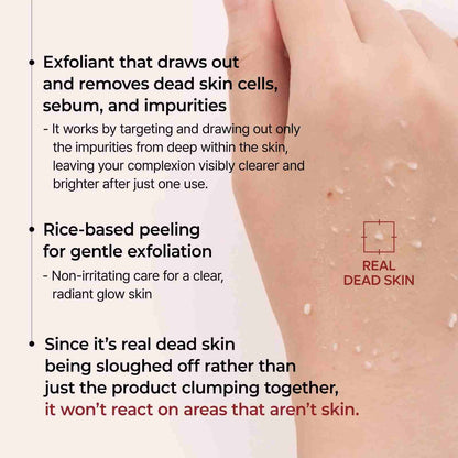 Gentle Rice Peeling Ampoule for Instant Pore-Tightening & Blackhead Removal