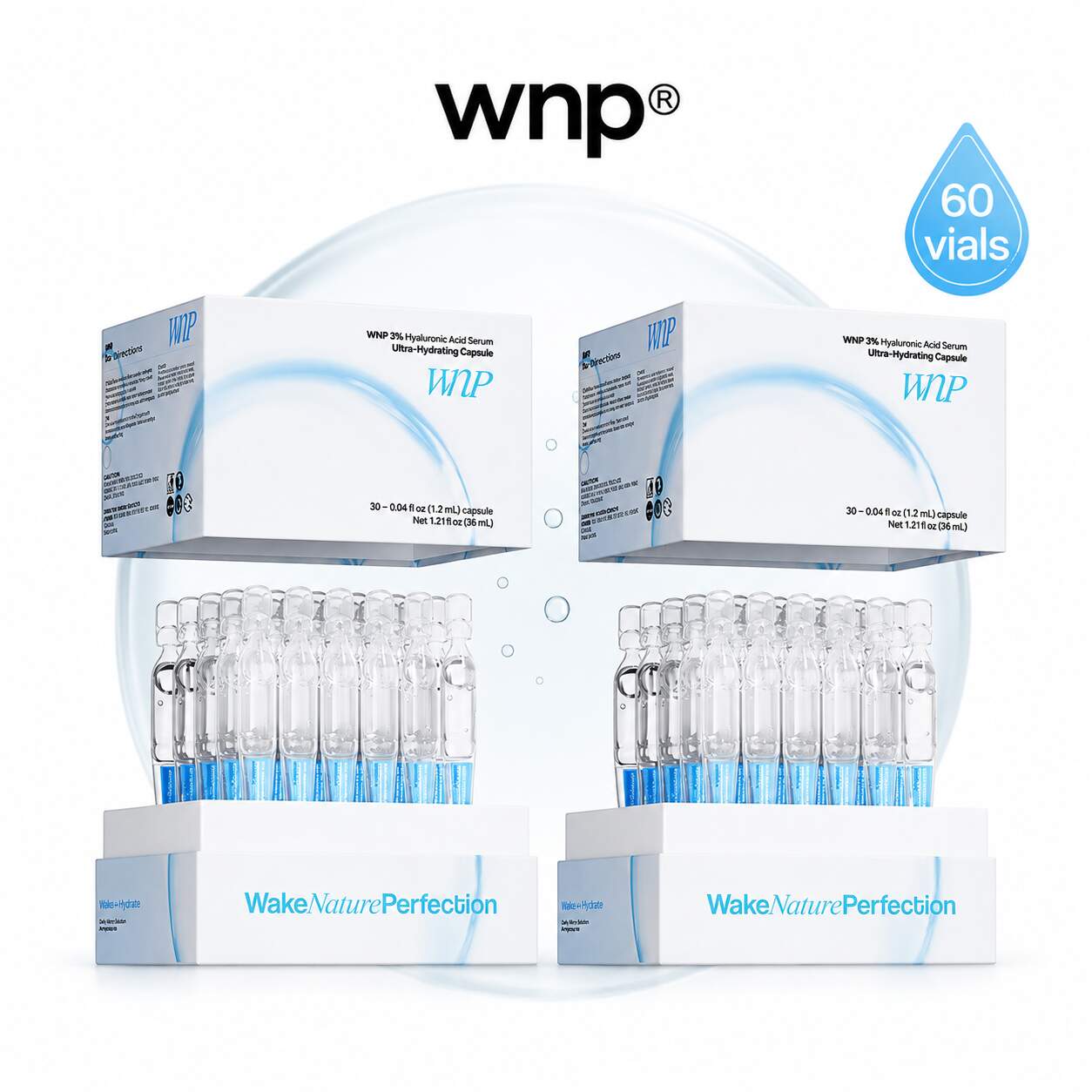 Instant Lock-In 4D Hydration & Pore-Smoothing Anti-Aging Hyaluronic Acid Serum Vials