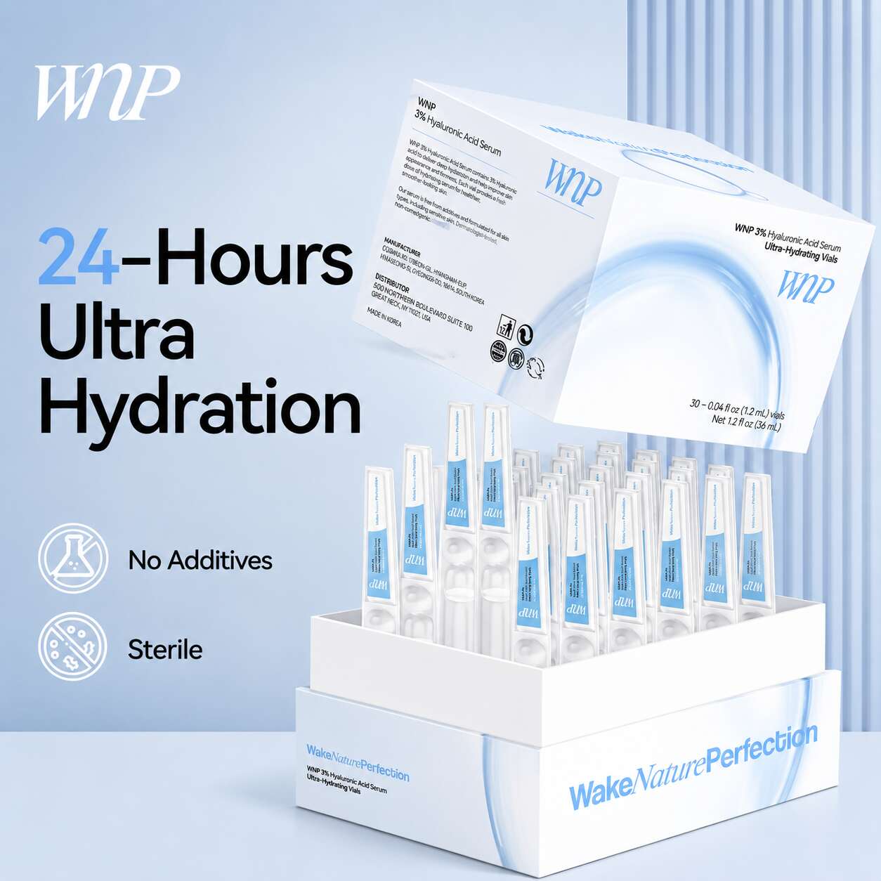 Instant Lock-In 4D Hydration & Pore-Smoothing Anti-Aging Hyaluronic Acid Serum Vials