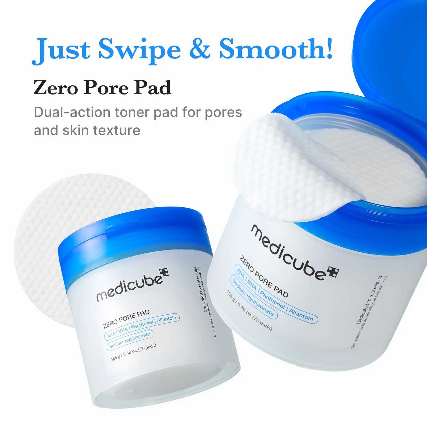 Dual-Textured Pore Tightening Pads & Exfoliating Toner